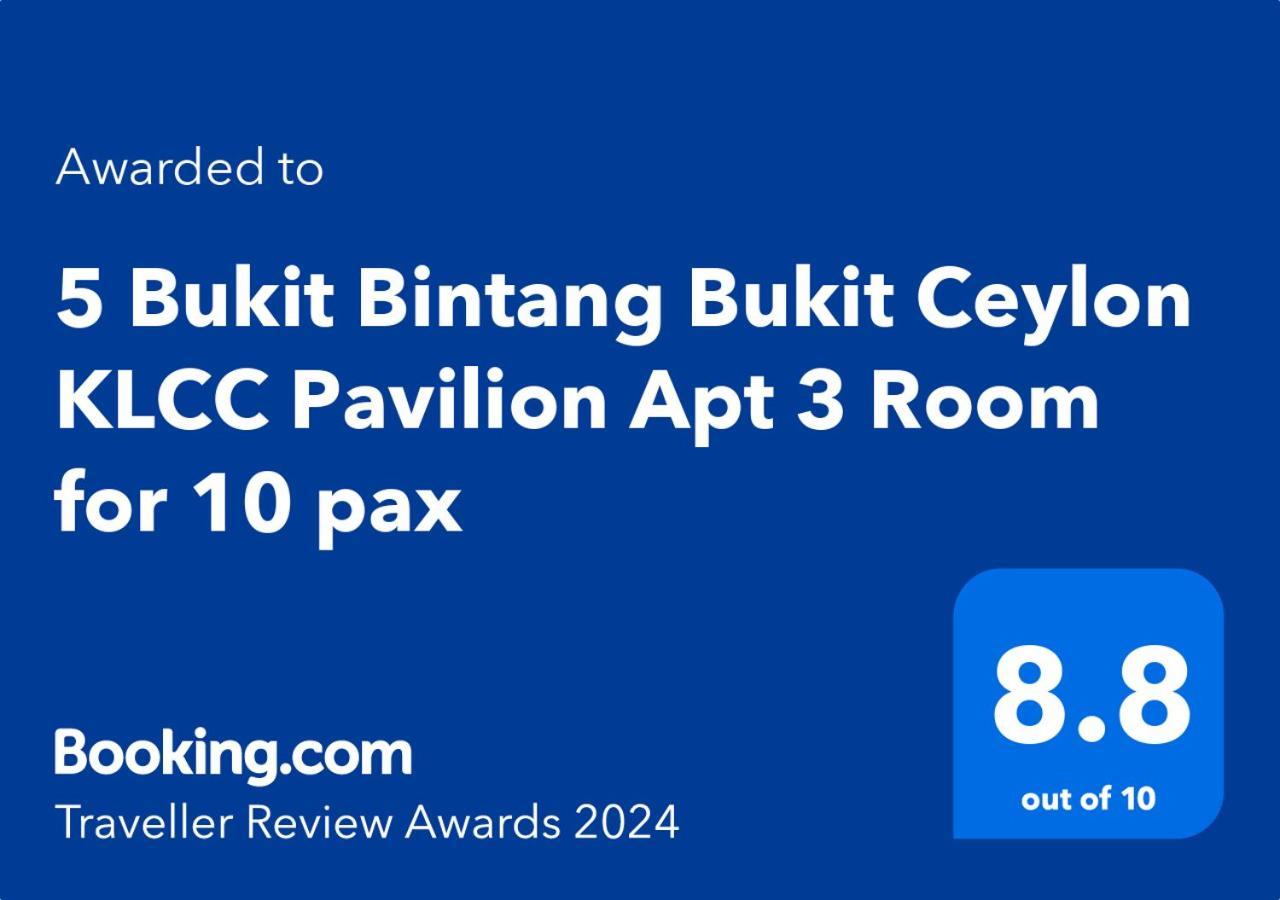 Apartment 5 Changkat Bukit Bintang 5 Minutes To Alor Street Bukit Ceylon Klcc Pavilion 3r2b 10 Pax